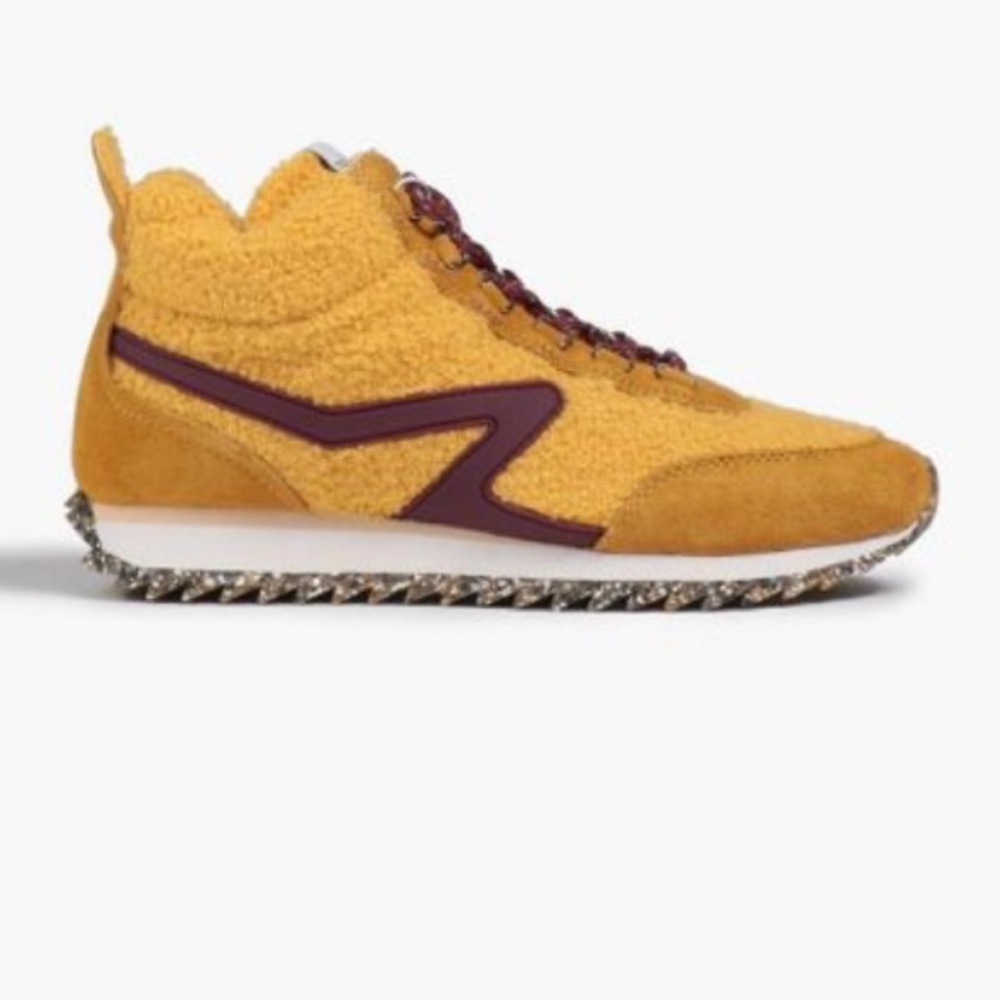 Rag & Bone Retro Hiker Faux Shearling Sneakers - Picture 1 of 4